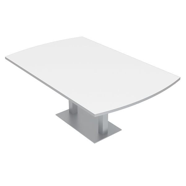 45.25 in W, 71.5 in L, 29 in H, Engineered Wood Top, White